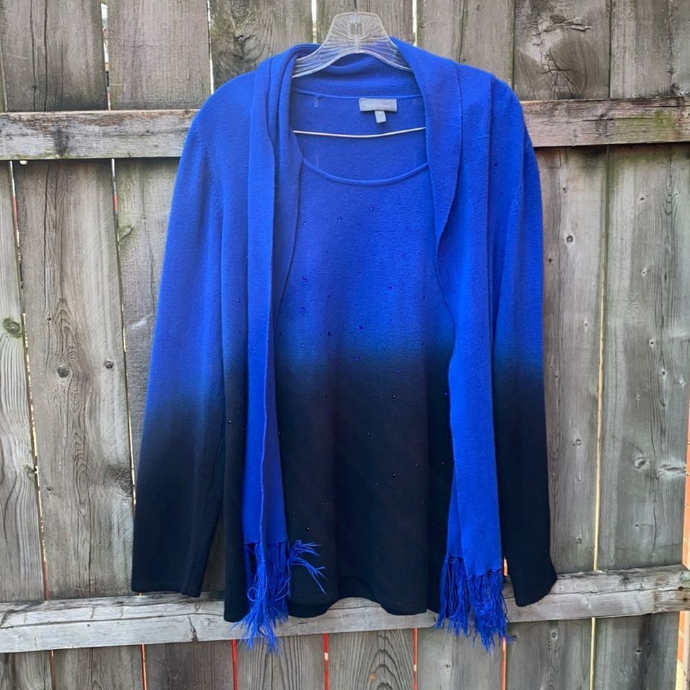 Essentials Sweater scarf top sz. 1X